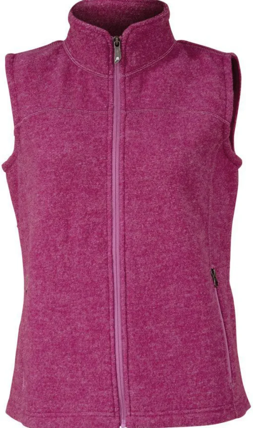 BEATA VEST, 100% FILTAD ULL — VERY BERRY