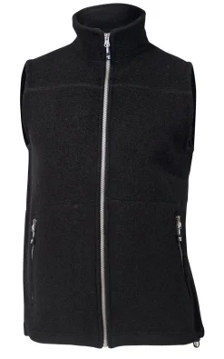 DANTE VEST, 100% FILTAD ULL — BLACK