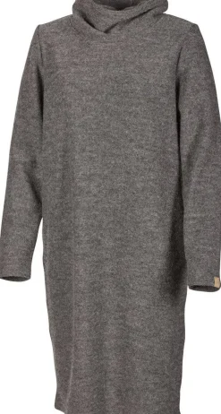 GY GISSLARP DRESS, 60% FILTAD ULL, 40% LYOCELL — GREY