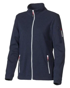 HEDDA WINDBREAKER, 100% EXTRA FINE MERINOULL — NAVY