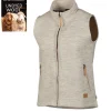 NLS BARLEY VEST, 100% OFÄRGAD ULL — BIRCH