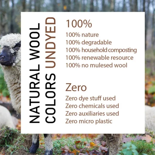 NLS MIRE, 100% OFÄRGAD ULL — BIRCH