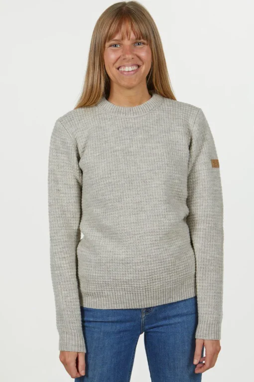 NLS PETAL FEMALE, 100% OFÄRGAD ULL — NUTMEG