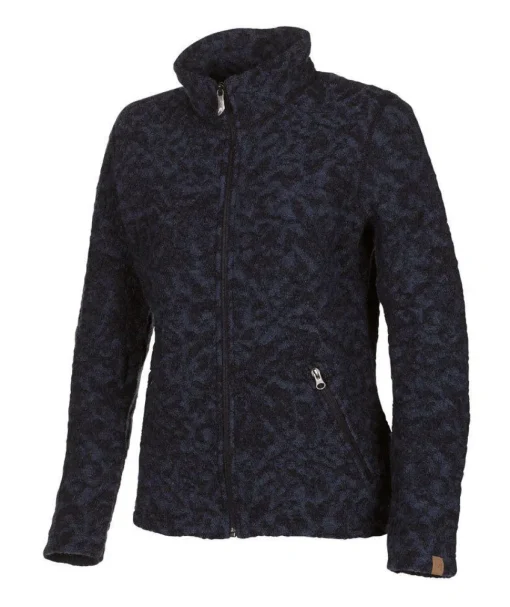 TUVA JAQUARD, 100% FILTAD ULL — NAVY