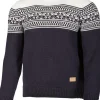 VIDAR CREWNECK, 100% ULL — NAVY