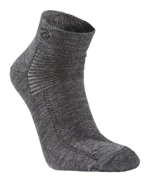 WOOL SOCK LOW — GREY MARL
