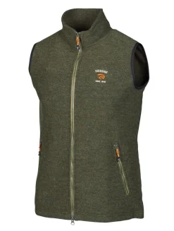 ELTON VEST, 98% ULL — LODEN GREEN