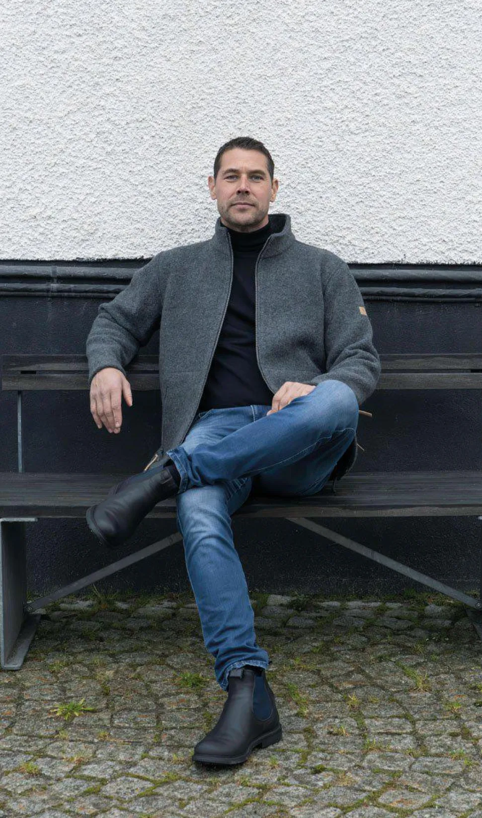 GY BRUNSTORP, 100% FILTAD ULL — GREY