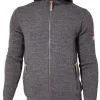 MOREL HOOD MALE, 60% FILTAD ULL, 38% LYOCELL — GREY