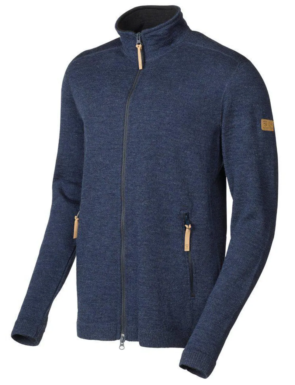 VOLMAR FULL ZIP, 69% ULL — LIGHT NAVY